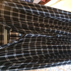 Black and White Plaid Shirt